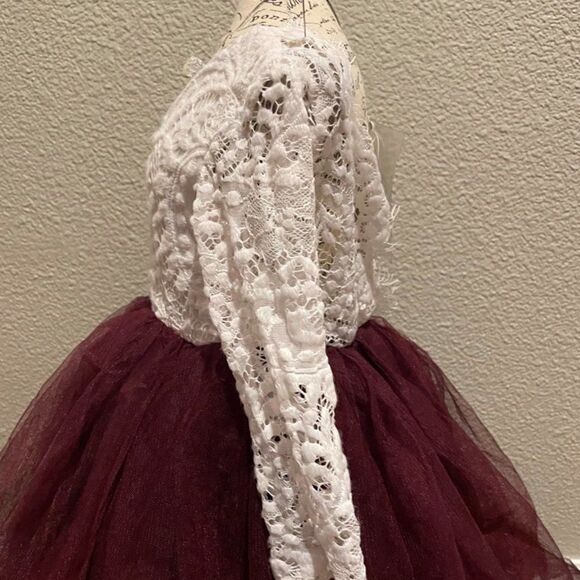 NWOT Princess Long Sleeve Backless Dress Size 5 - Picture 6 of 9